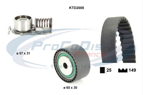 PROCODIS FRANCE Комплект ремня ГРМ KTD2005